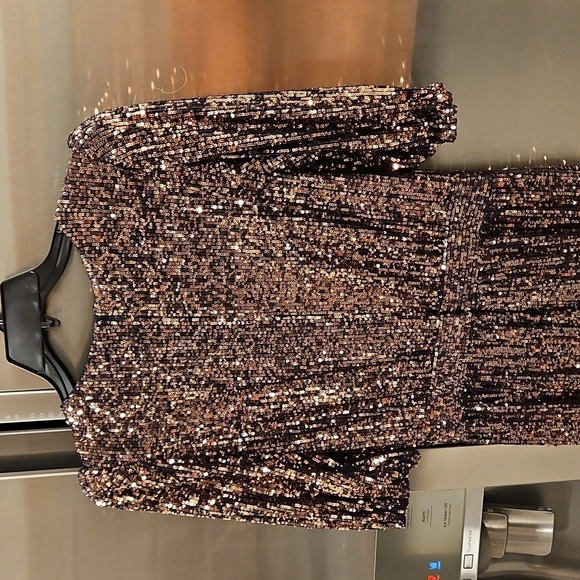 💕TRINA TURK💕 Asandra Jumpsuit Supernova Sequin Moonstone Midnight Ombre 2 NWT - Picture 13 of 16